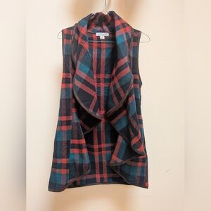 FAVLUX Red and Blue Checkered Vest